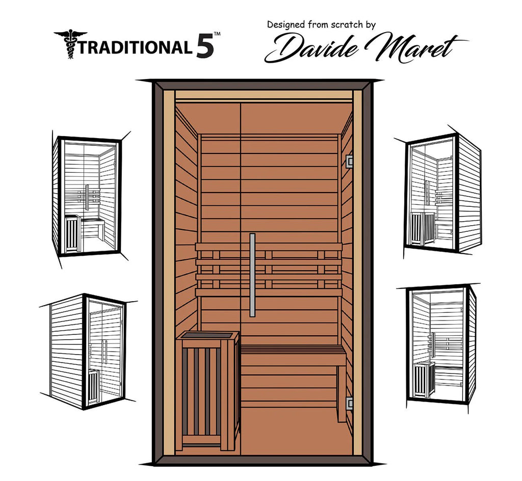 Medical Sauna 2 Person Home Steam Sauna | Traditional 5™ - Traditional Sauna