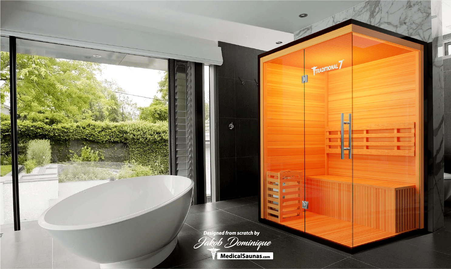Medical Sauna 3 Person Home Steam Sauna | Traditional 7™ - Traditional Sauna