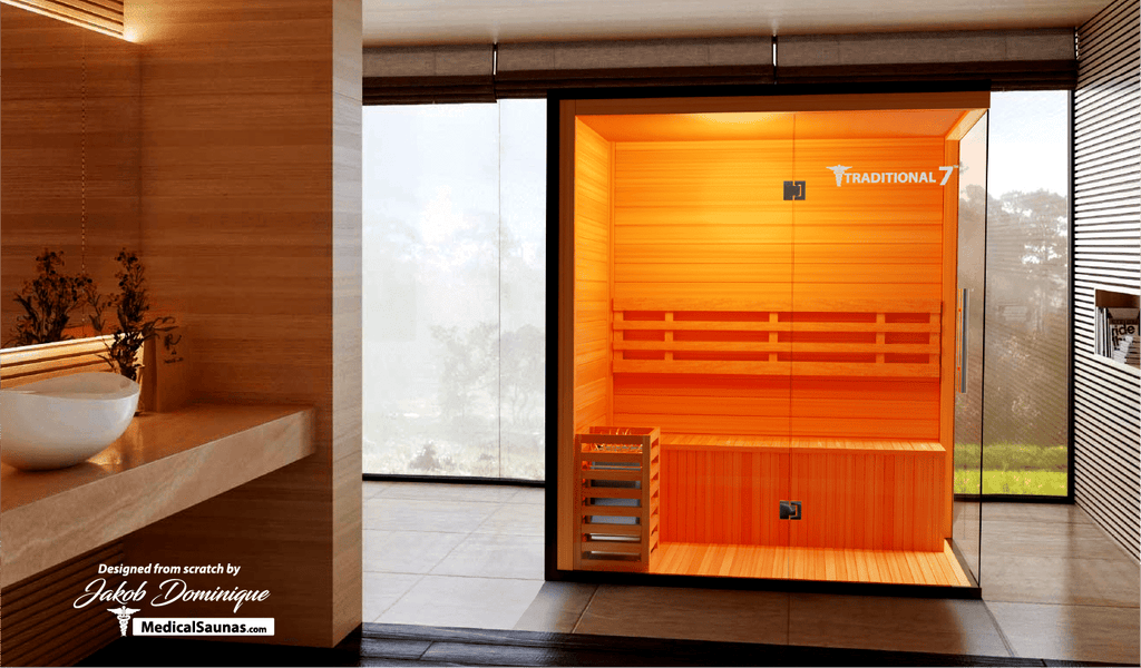 Medical Sauna 3 Person Home Steam Sauna | Traditional 7™ - Traditional Sauna