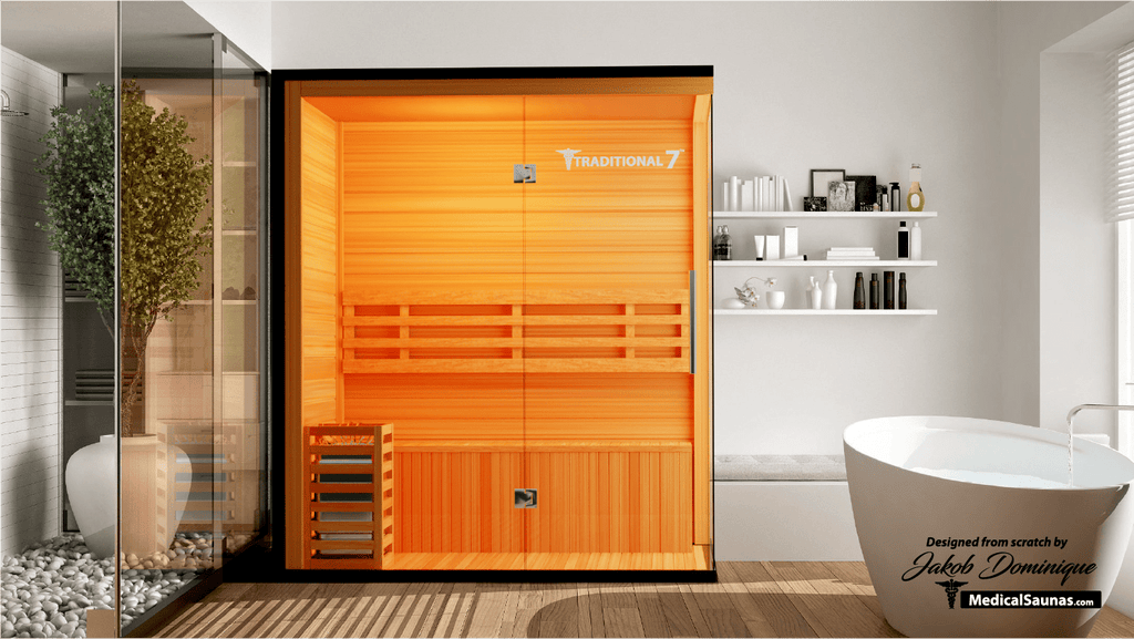 Medical Sauna 3 Person Home Steam Sauna | Traditional 7™ - Traditional Sauna