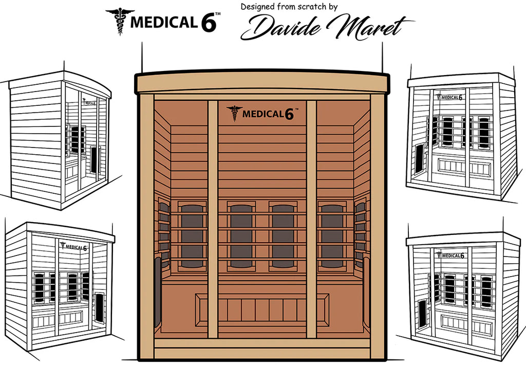 6 Person Indoor Infrared Full Spectrum Sauna | Medical 6 Plus™