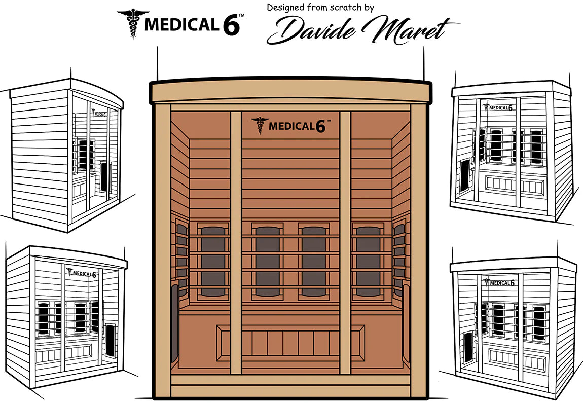6 Person Indoor Infrared Full Spectrum Sauna | Medical 6 Plus™