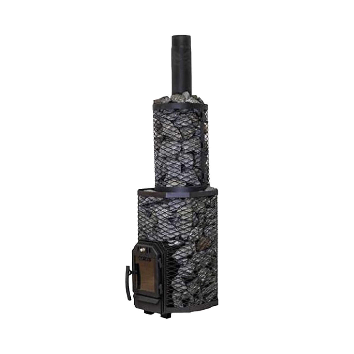 COZY HEAT Cozy Heat Wood-Burning Floor Mount Sauna Stove With Chimney Kit And Sauna Stones - Wood-Burning Sauna Heater