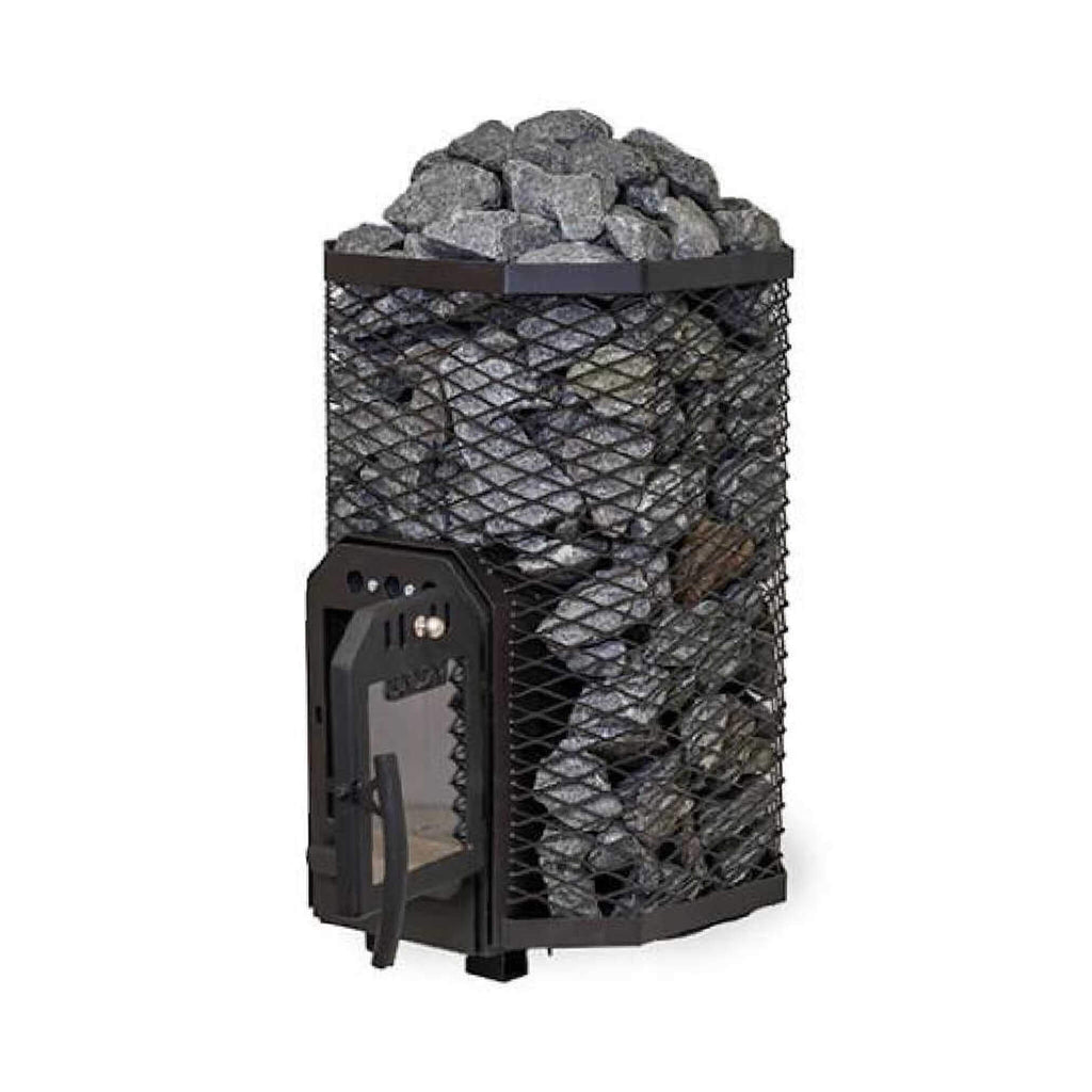 COZY HEAT Cozy Heat Wood-Burning Floor Mount Sauna Stove With Chimney Kit And Sauna Stones - Wood-Burning Sauna Heater