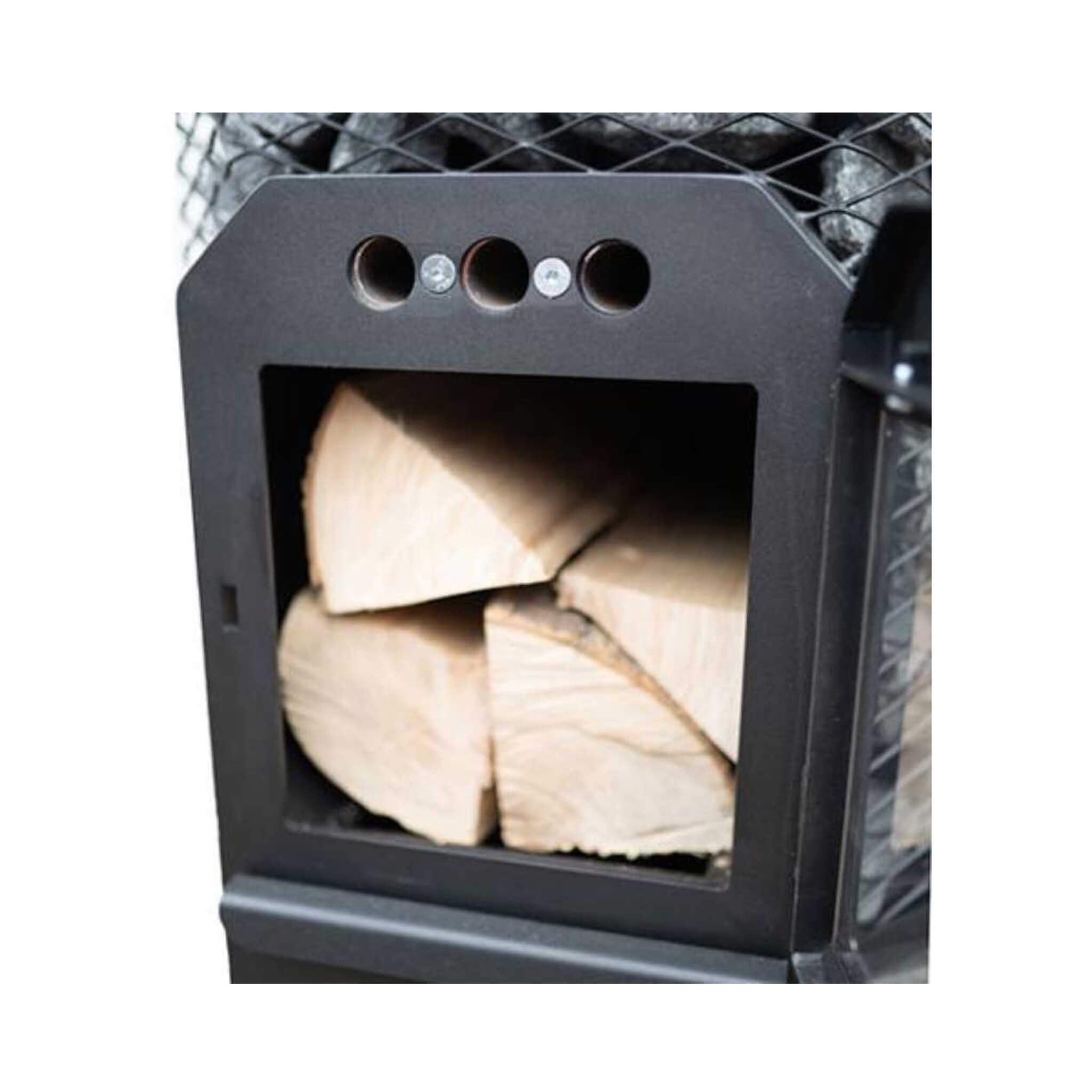 COZY HEAT Cozy Heat Wood-Burning Floor Mount Sauna Stove With Chimney Kit And Sauna Stones - Wood-Burning Sauna Heater