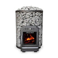 COZY HEAT COZY O Floor Mount Wood-Burning Sauna Stove With Sauna Stones - Wood-Burning Sauna Heater