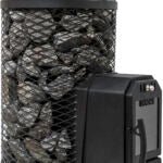 COZY HEAT COZY O-TW Thru-Wall Wood Burning Sauna Stove With Sauna Stones - Wood-Burning Sauna Heater
