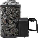 COZY HEAT COZY O-TW Thru-Wall Wood Burning Sauna Stove With Sauna Stones - Wood-Burning Sauna Heater
