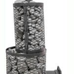 COZY HEAT COZY O-TW Thru-Wall Wood Burning Sauna Stove With Sauna Stones - Wood-Burning Sauna Heater