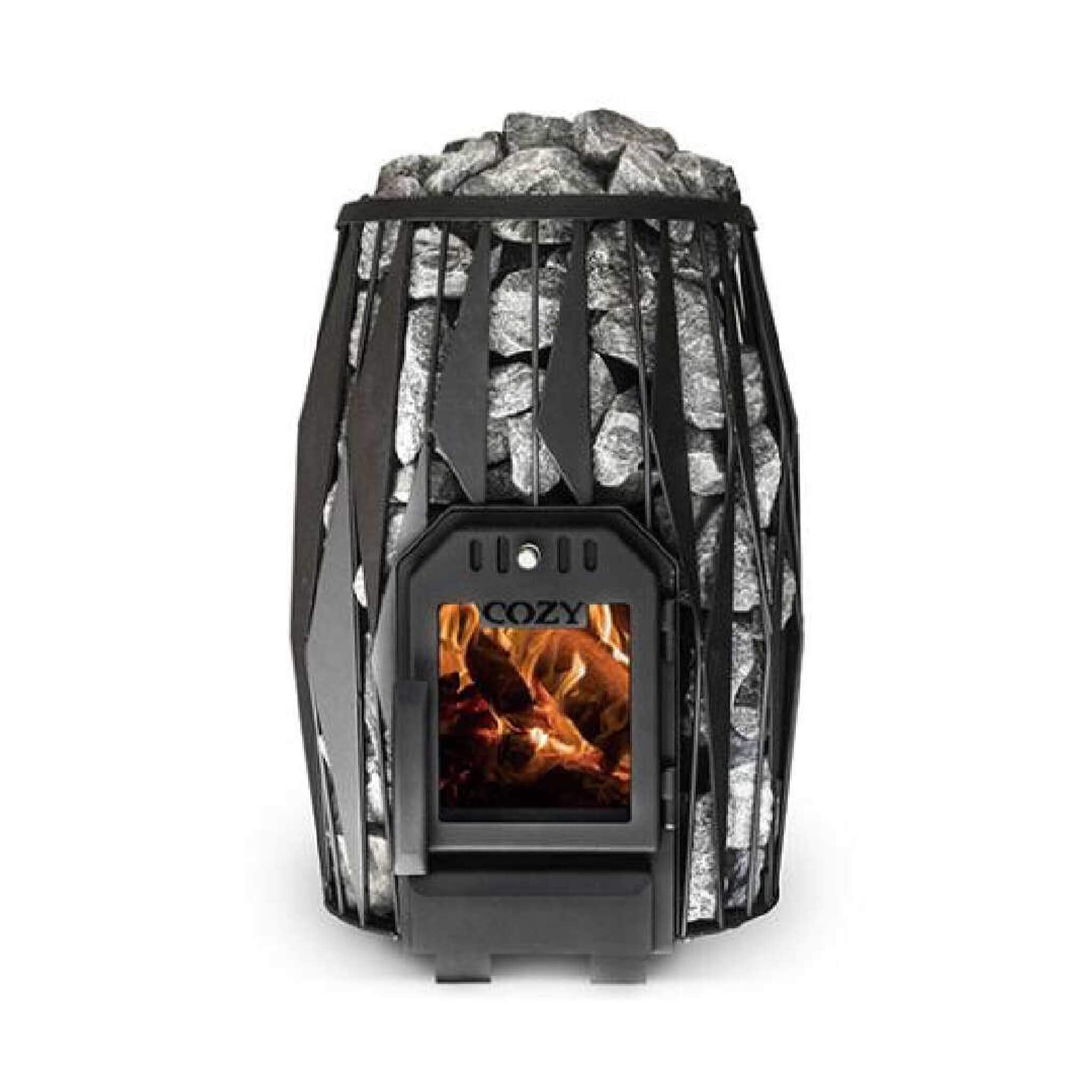 COZY HEAT COZY OG Wood-Burning Sauna Stove With Sauna Stones - Wood-Burning Sauna Heater