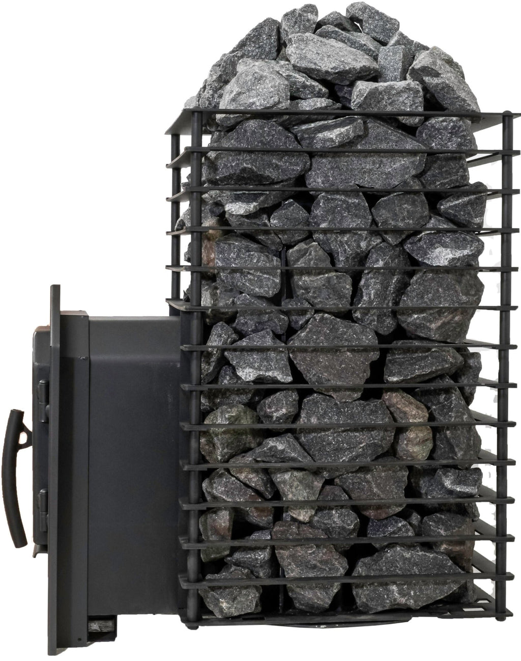 COZY HEAT COZY Quattro TW Thru-Wall Square Style Sauna Stove With Sauna Stones - Wood-Burning Sauna Heater