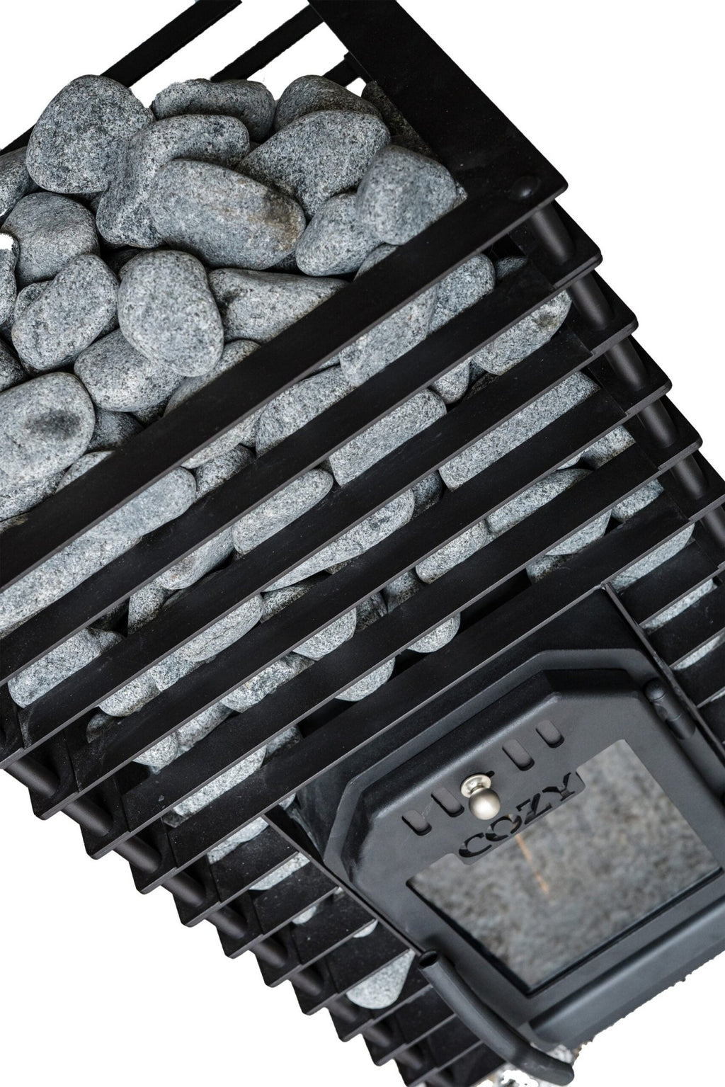 COZY HEAT COZY Quattro Wood-Fired Sauna Stove With Sauna Stones - Wood-Burning Sauna Heater