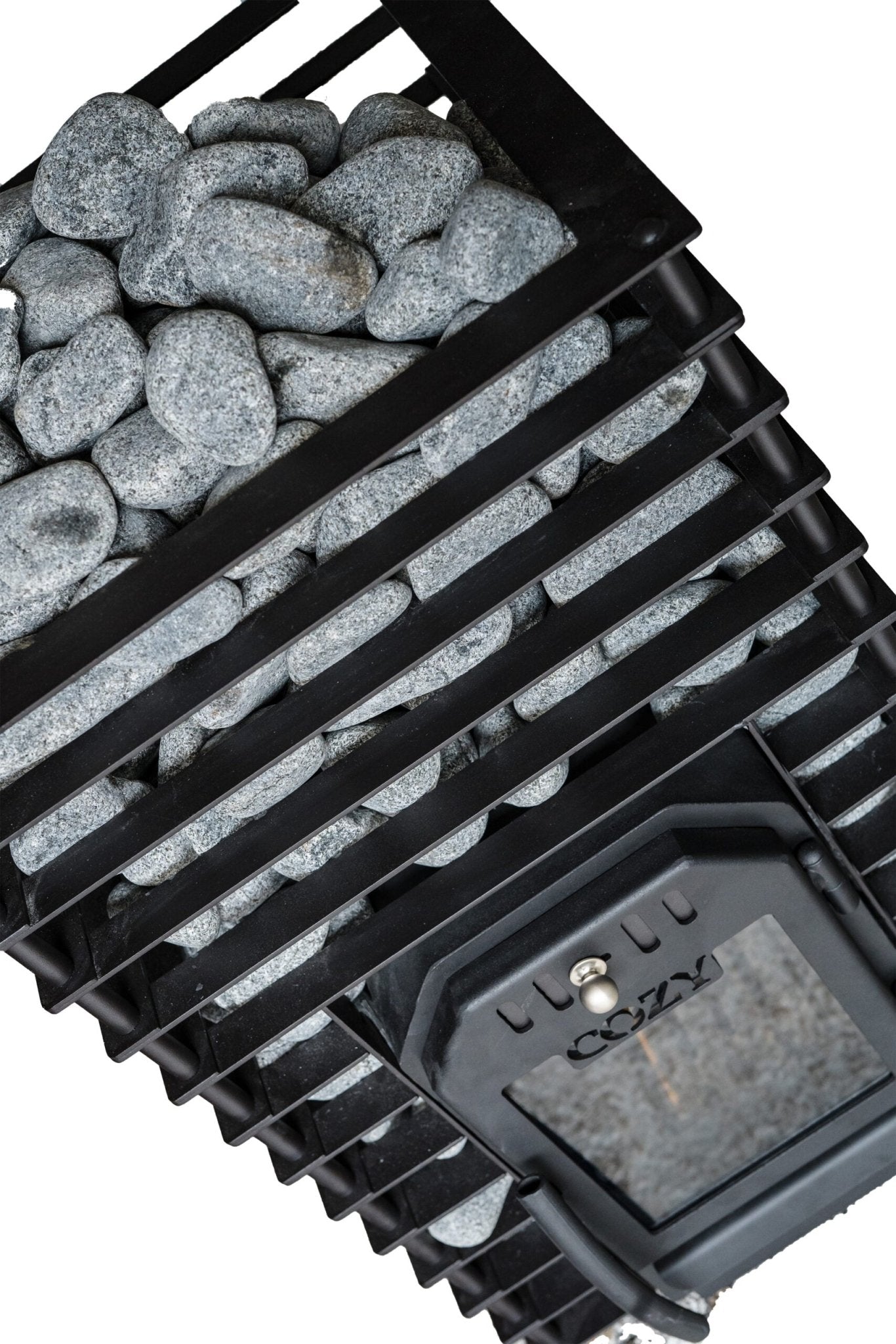 COZY HEAT COZY Quattro Wood-Fired Sauna Stove With Sauna Stones - Wood-Burning Sauna Heater
