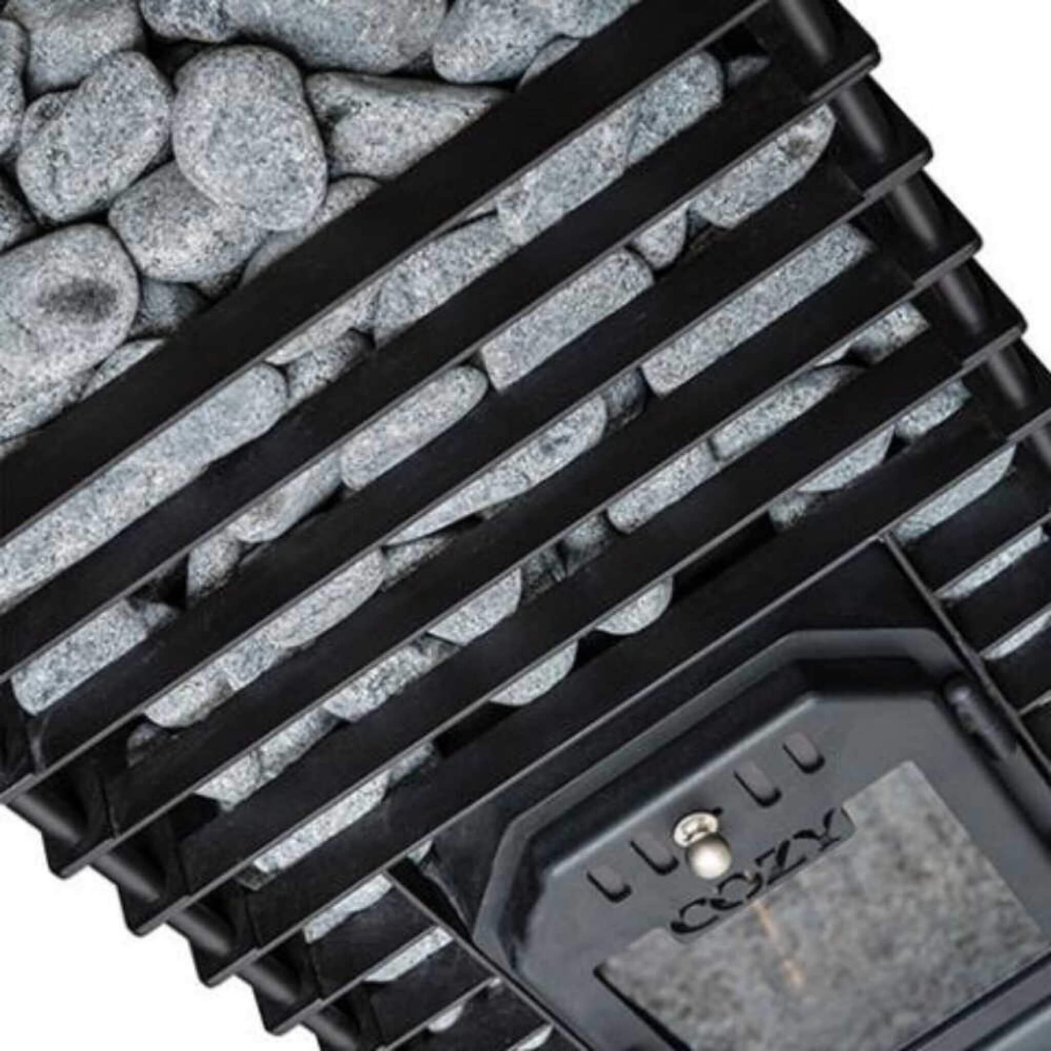 COZY HEAT COZY Quattro Wood-Fired Sauna Stove With Sauna Stones - Wood-Burning Sauna Heater