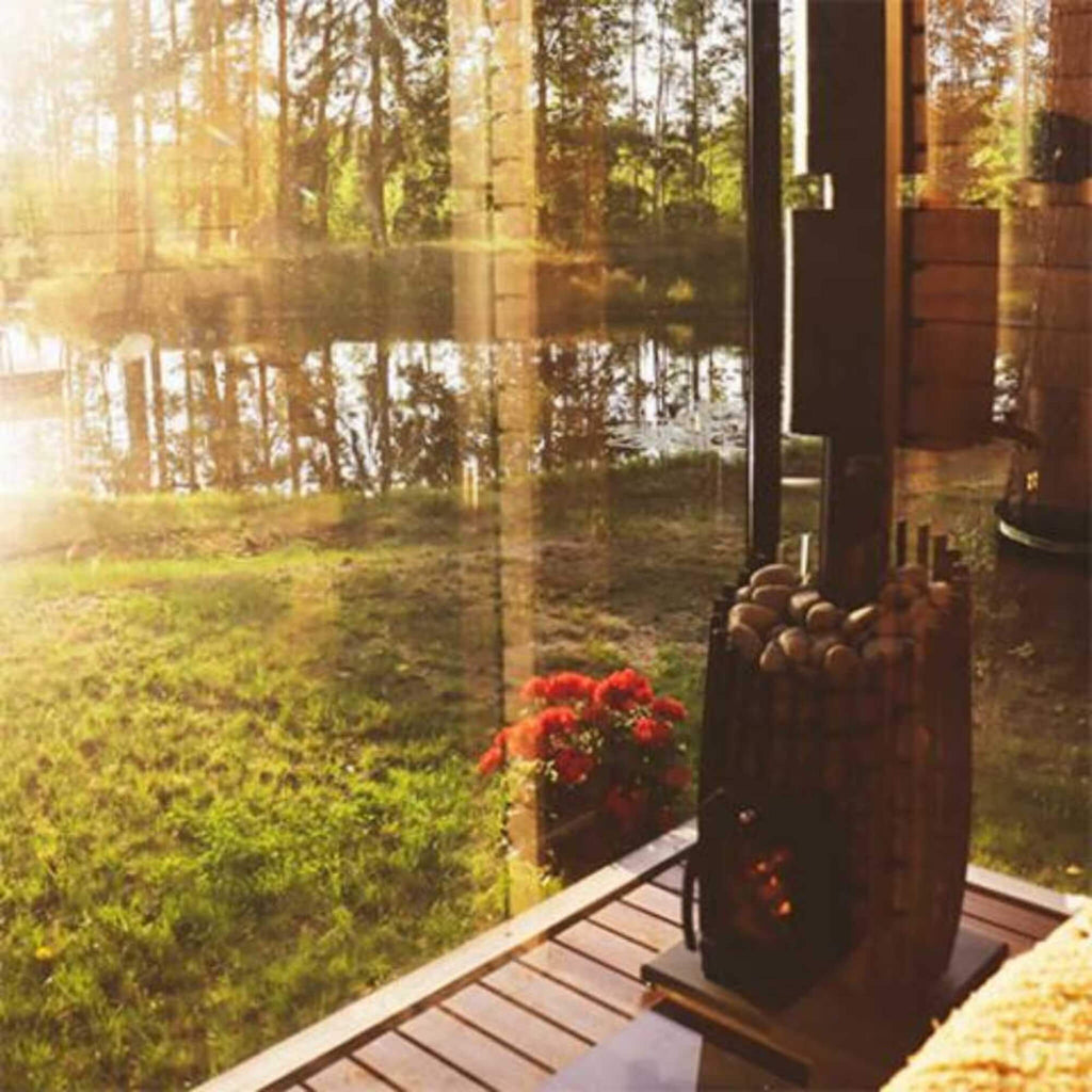 COZY HEAT COZY SW Cylindrical Shape Wood Burning Sauna Stove With Sauna Stones - Wood-Burning Sauna Heater