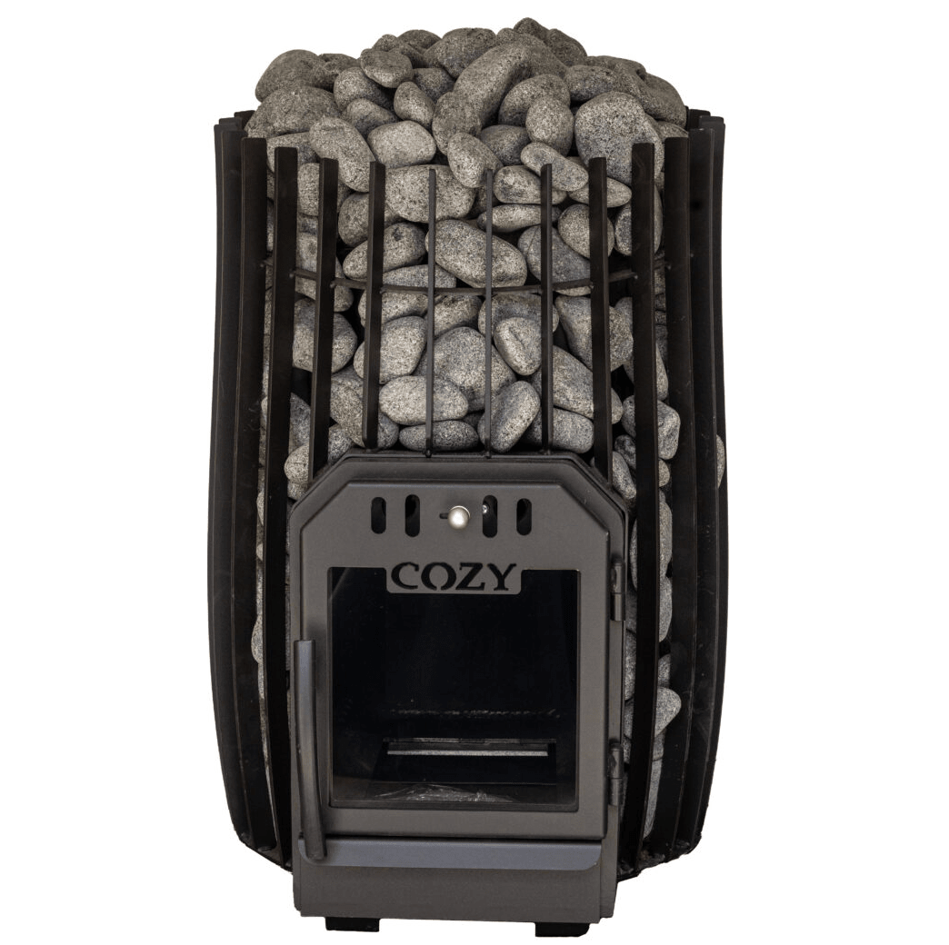 COZY HEAT COZY SW Cylindrical Shape Wood Burning Sauna Stove With Sauna Stones - Wood-Burning Sauna Heater