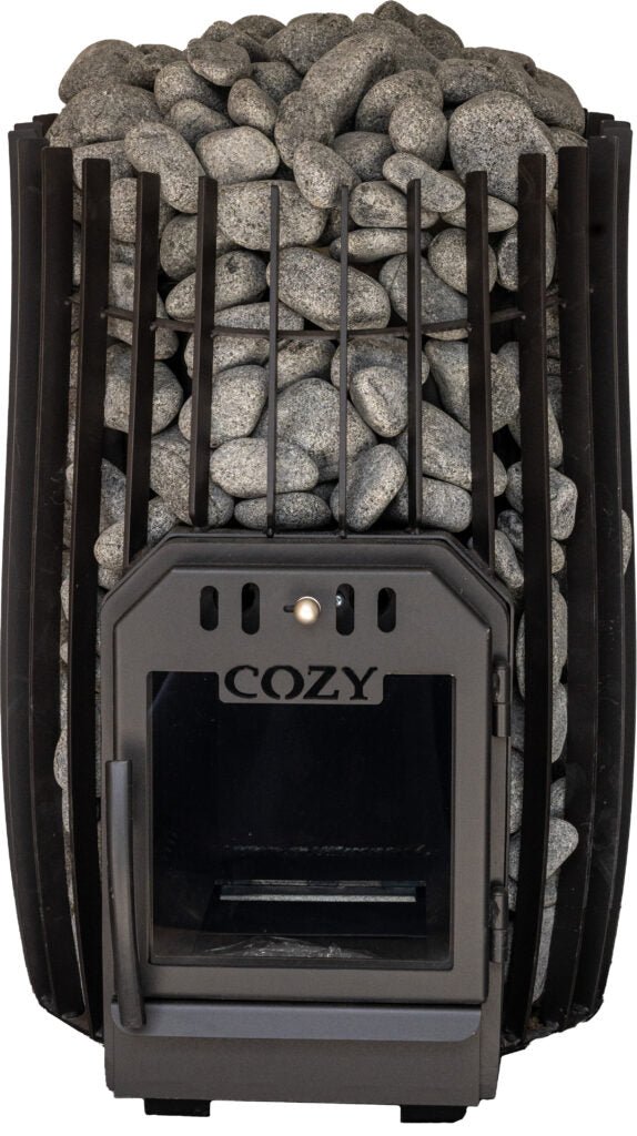 COZY HEAT COZY SW Cylindrical Shape Wood Burning Sauna Stove With Sauna Stones - Wood-Burning Sauna Heater