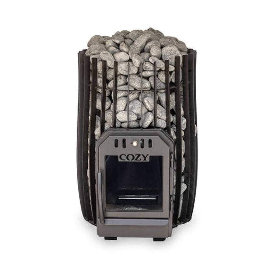 COZY HEAT COZY SW Cylindrical Shape Wood Burning Sauna Stove With Sauna Stones - Wood-Burning Sauna Heater