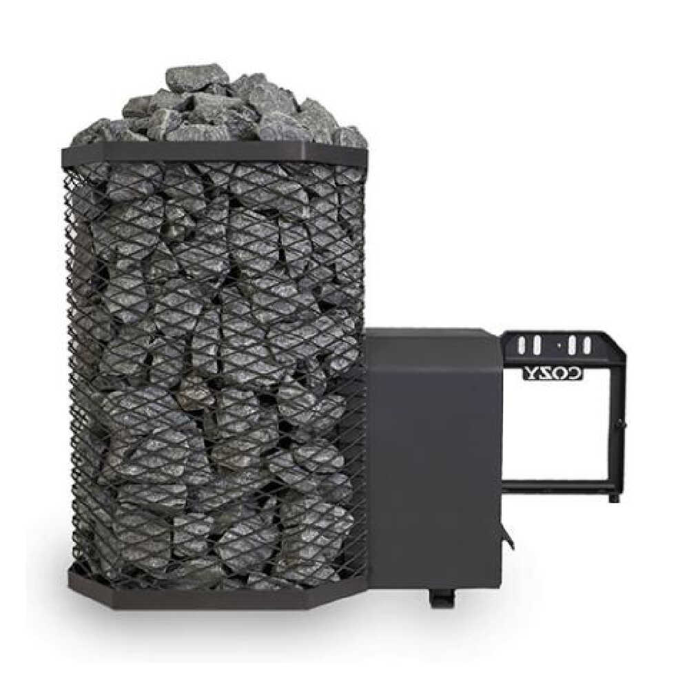 COZY HEAT COZY TW Thru-Wall Wood Burning Sauna Heater Stove - Wood-Burning Sauna Heater