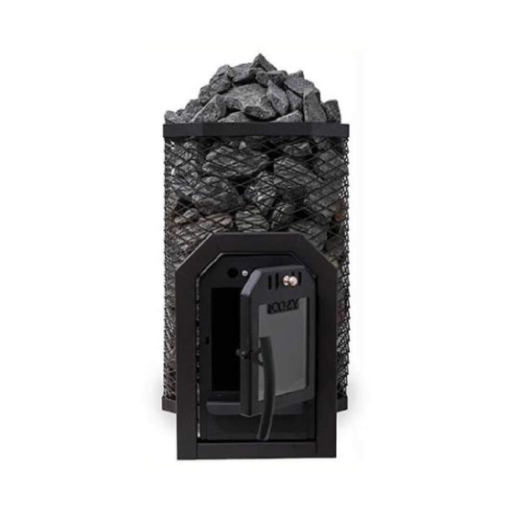 COZY HEAT COZY TW Thru-Wall Wood Burning Sauna Heater Stove - Wood-Burning Sauna Heater