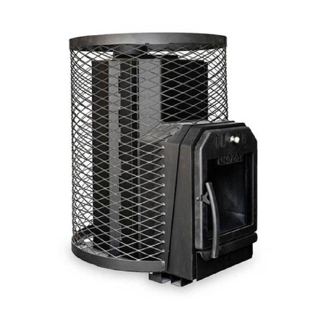 COZY HEAT COZY TW Thru-Wall Wood Burning Sauna Heater Stove - Wood-Burning Sauna Heater