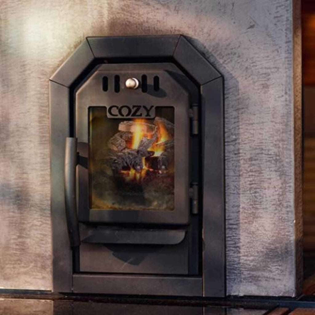 COZY HEAT COZY TW Thru-Wall Wood Burning Sauna Heater Stove - Wood-Burning Sauna Heater