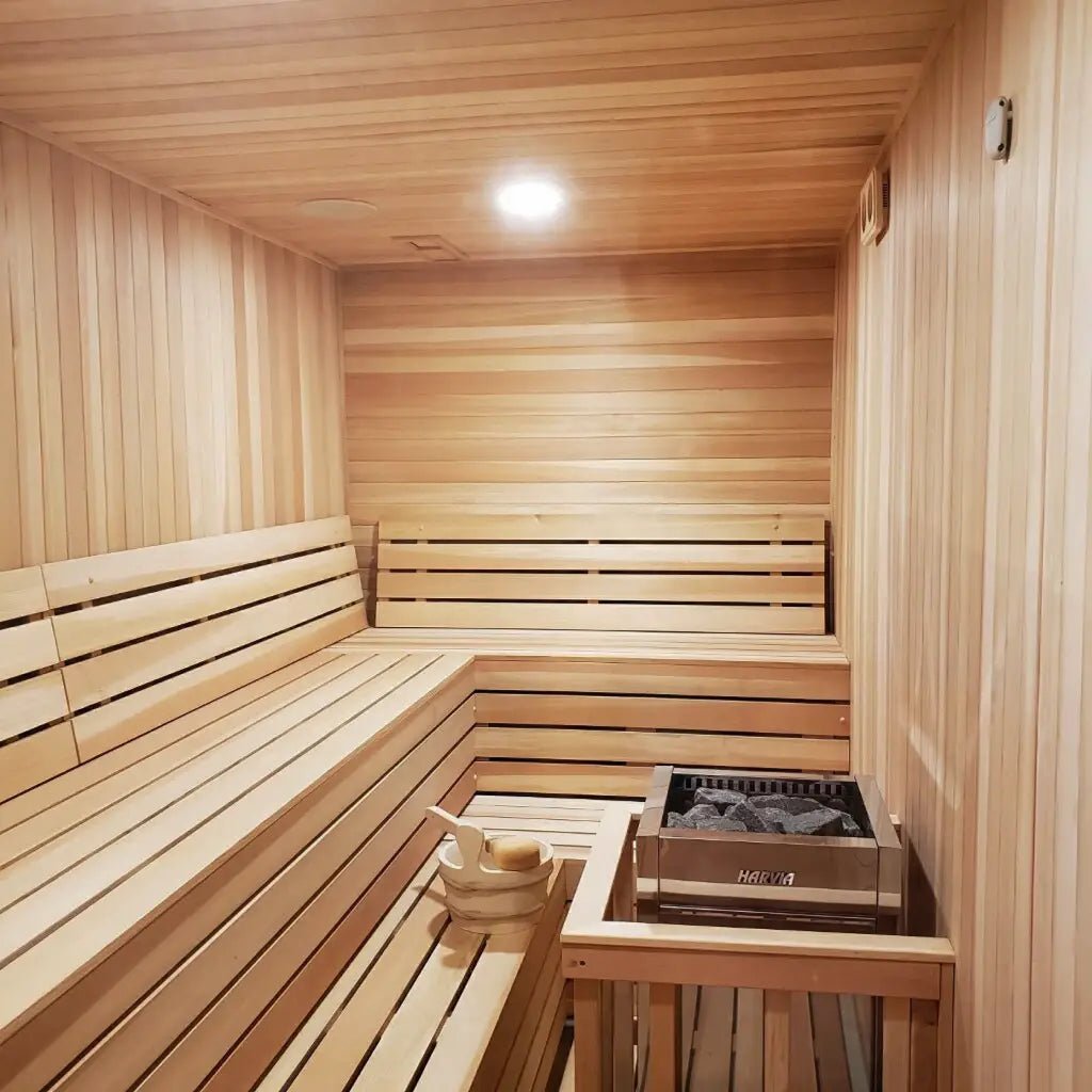 Finnish Sauna Builders Custom Indoor Sauna Room - 4' x 4' x 8' By Finnish Sauna Builders - Custom Sauna