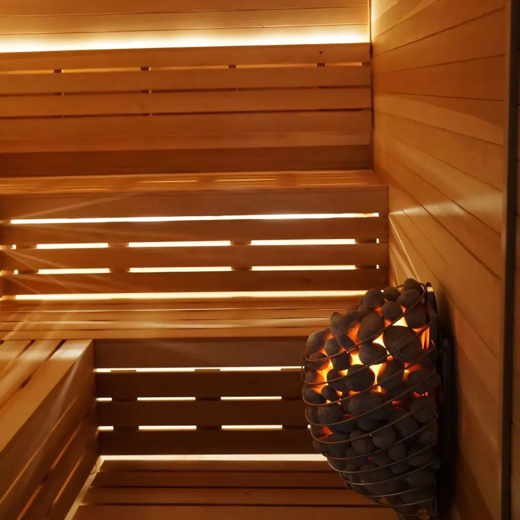 Finnish Sauna Builders Custom Indoor Sauna Room - 4' x 7' x 8' By Finnish Sauna Builders - Custom Sauna