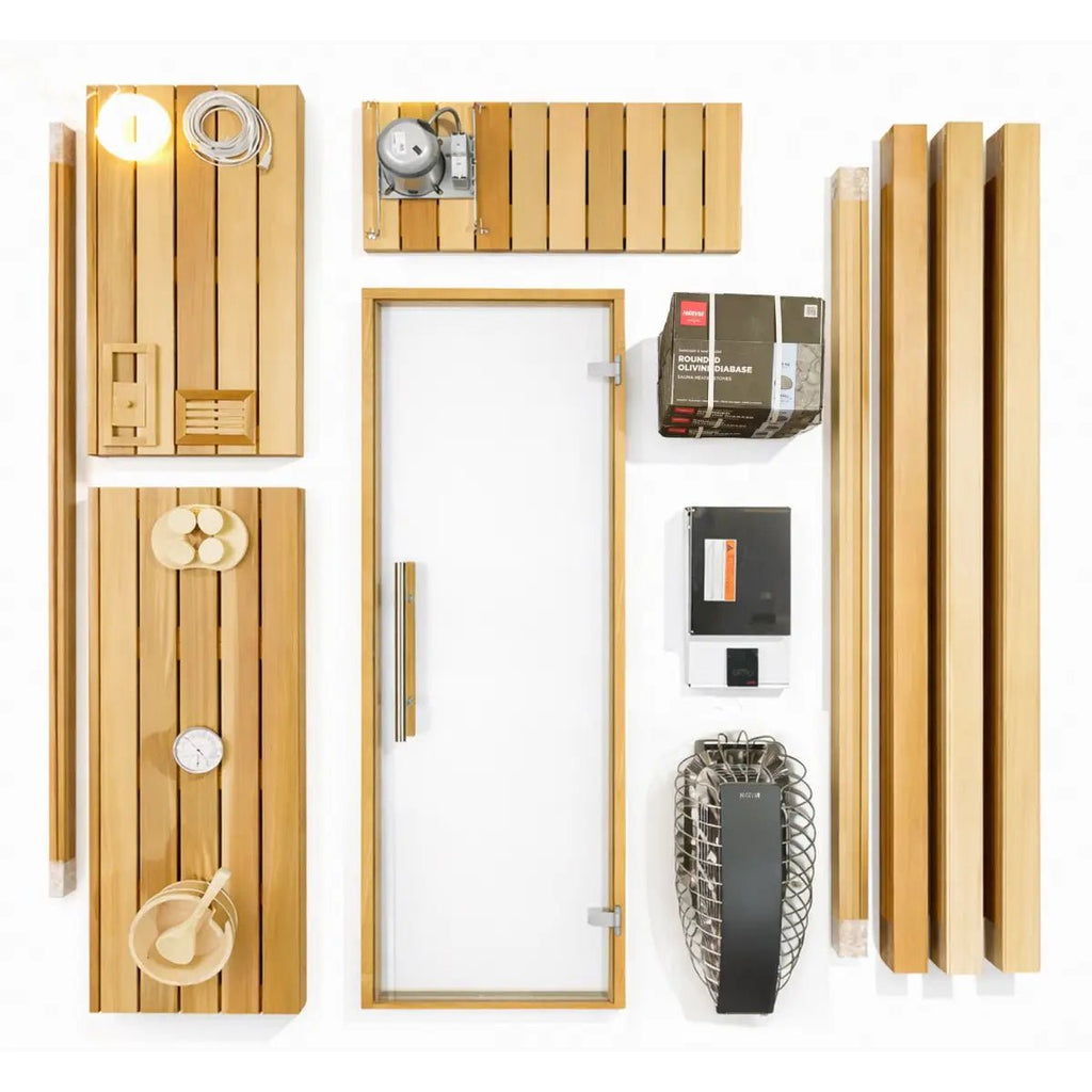 Finnish Sauna Builders Custom Indoor Sauna Room - 5' x 7' x 8' By Finnish Sauna Builders - Custom Sauna