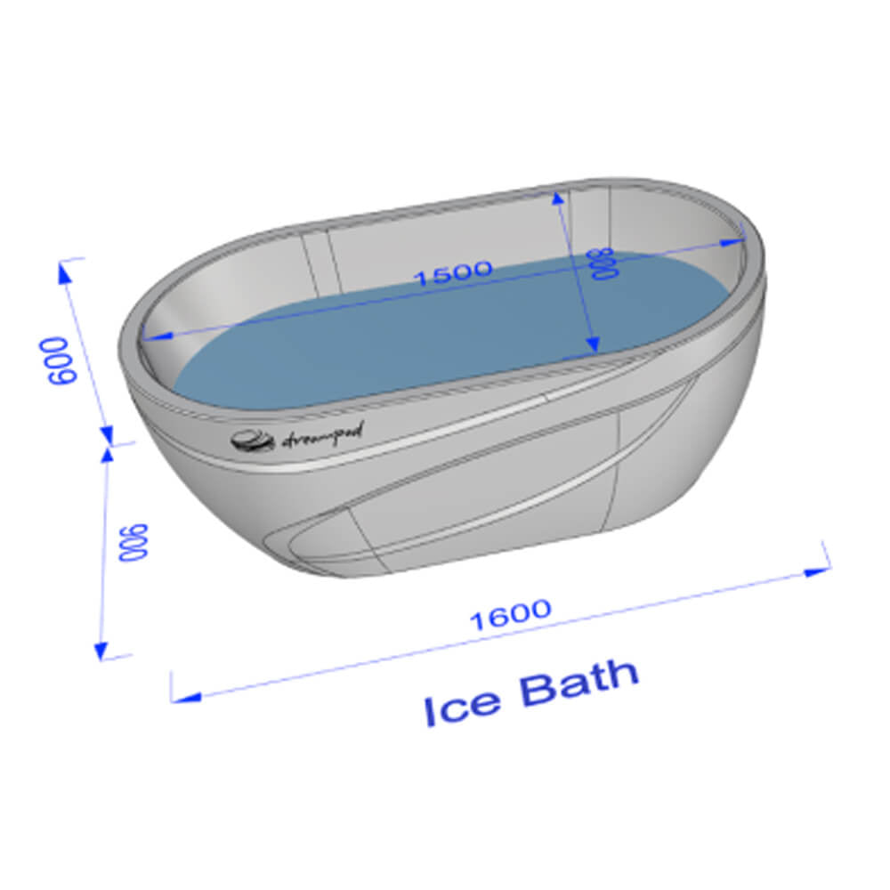 Dreampod Dreampod Ice Bath With Chiller Premium Fiberglass Floatation Tank - Sensory Deprivation Tanks