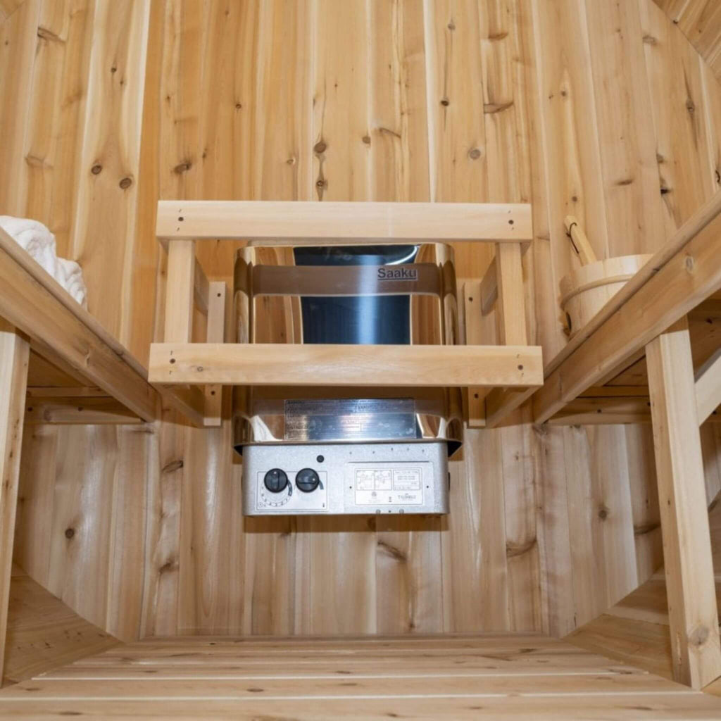 Leisurecraft Dundalk Leisurecraft 4-Person Canadian Timber Harmony Barrel Sauna - Traditional Sauna