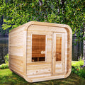 Leisurecraft Dundalk Leisurecraft 4-Person Canadian Timber Luna Cube Sauna - Traditional Sauna