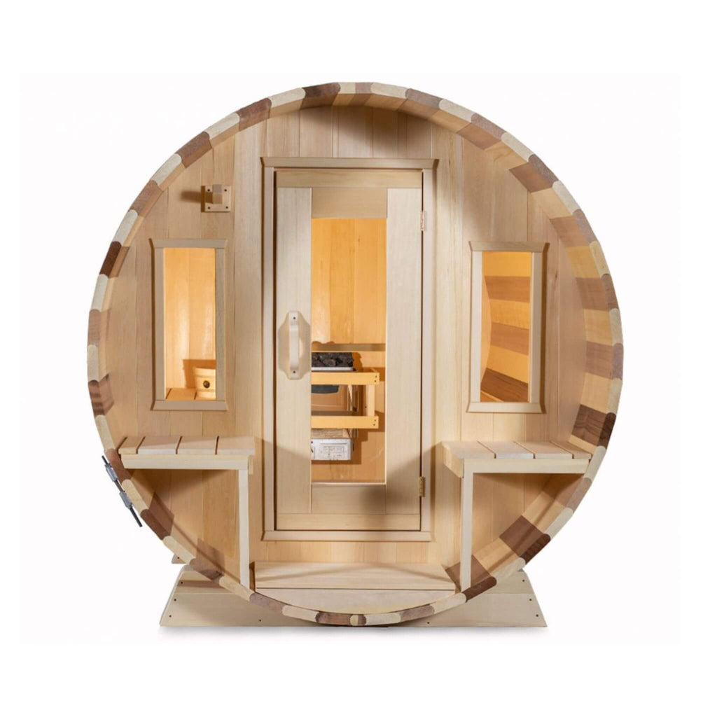 Leisurecraft Dundalk Leisurecraft 6-Person Canadian Timber Tranquility Barrel Sauna - Traditional Sauna