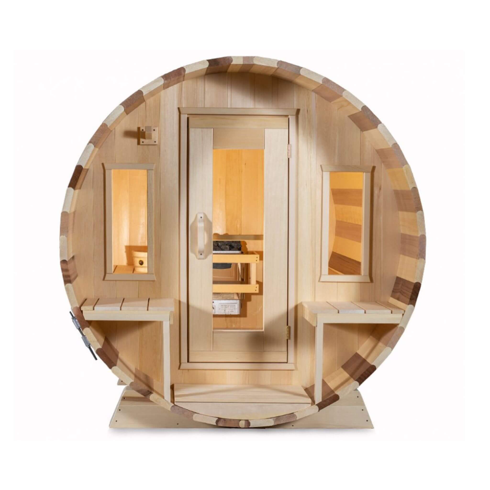 Leisurecraft Dundalk Leisurecraft 6-Person Canadian Timber Tranquility Barrel Sauna - Traditional Sauna