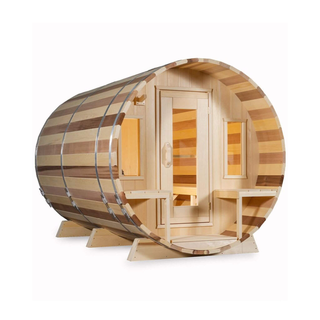 Leisurecraft Dundalk Leisurecraft 6-Person Canadian Timber Tranquility Barrel Sauna - Traditional Sauna