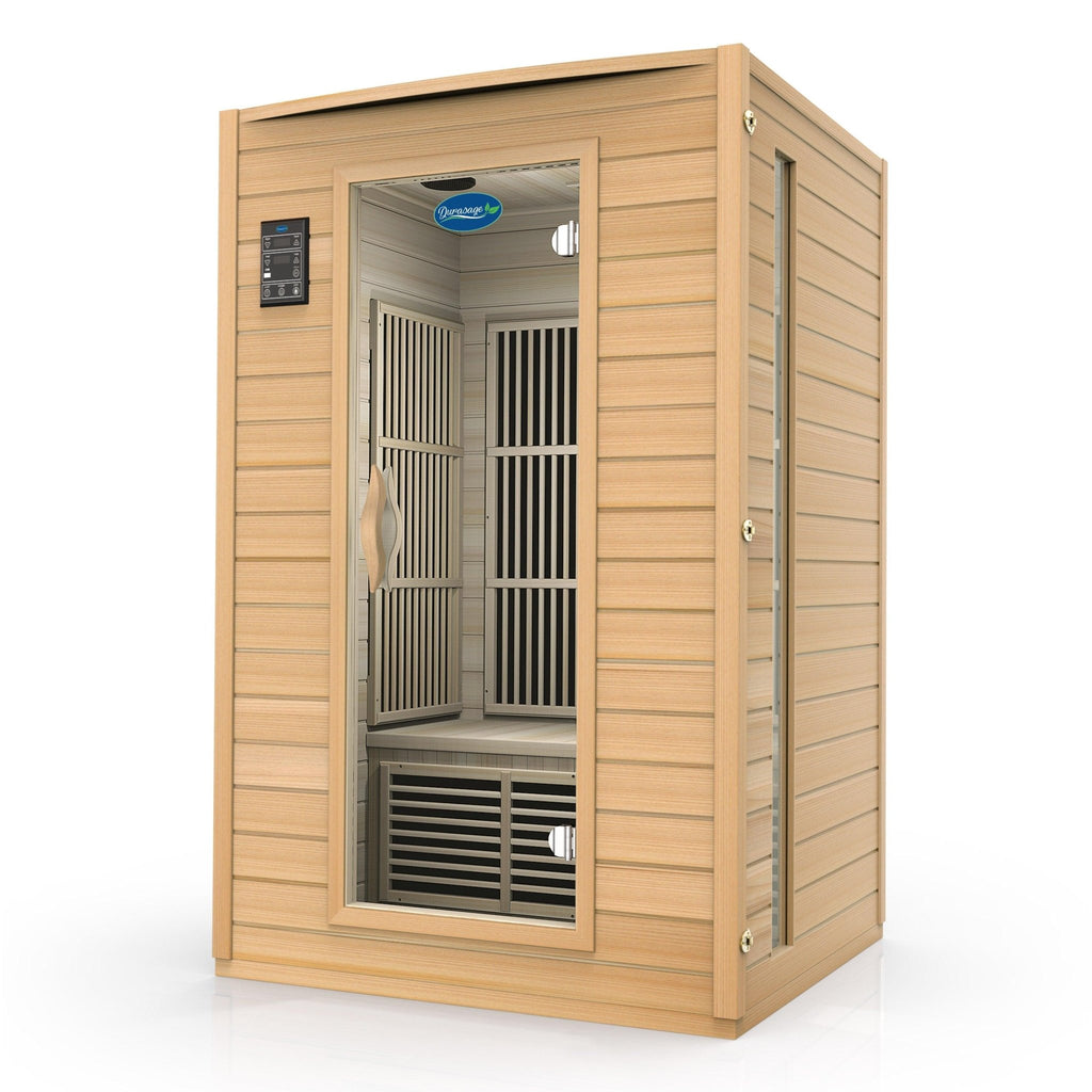 Durasage Health Durasage 2-Person Carbon Infrared Sauna - Canadian Hemlock Wooden Sauna - 1700 Watts - Premium Audio - Infrared Sauna