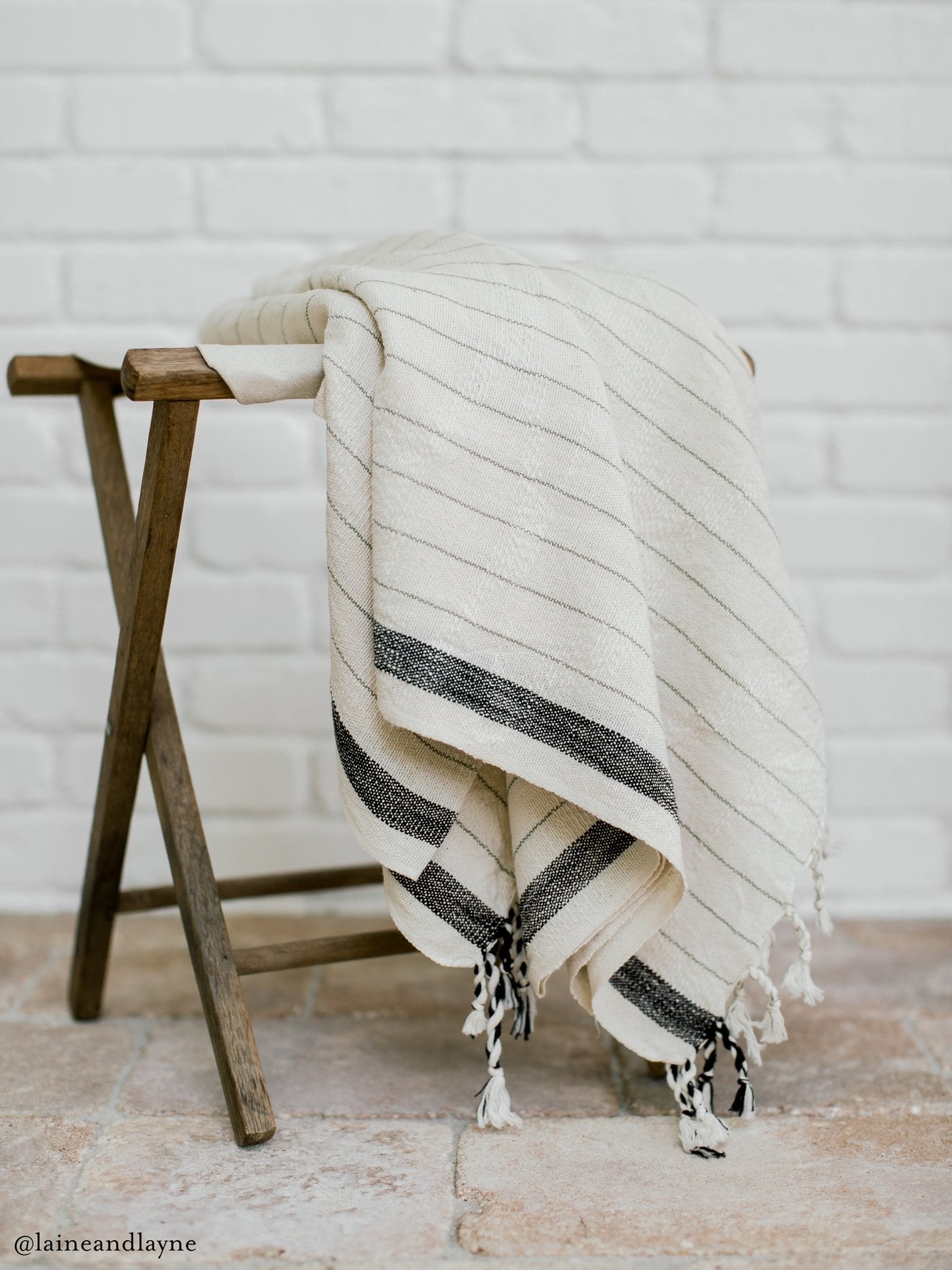 Eastern Woven Easter Woven Drama Santuklu Cotton Linen Towel - Spa Apparel