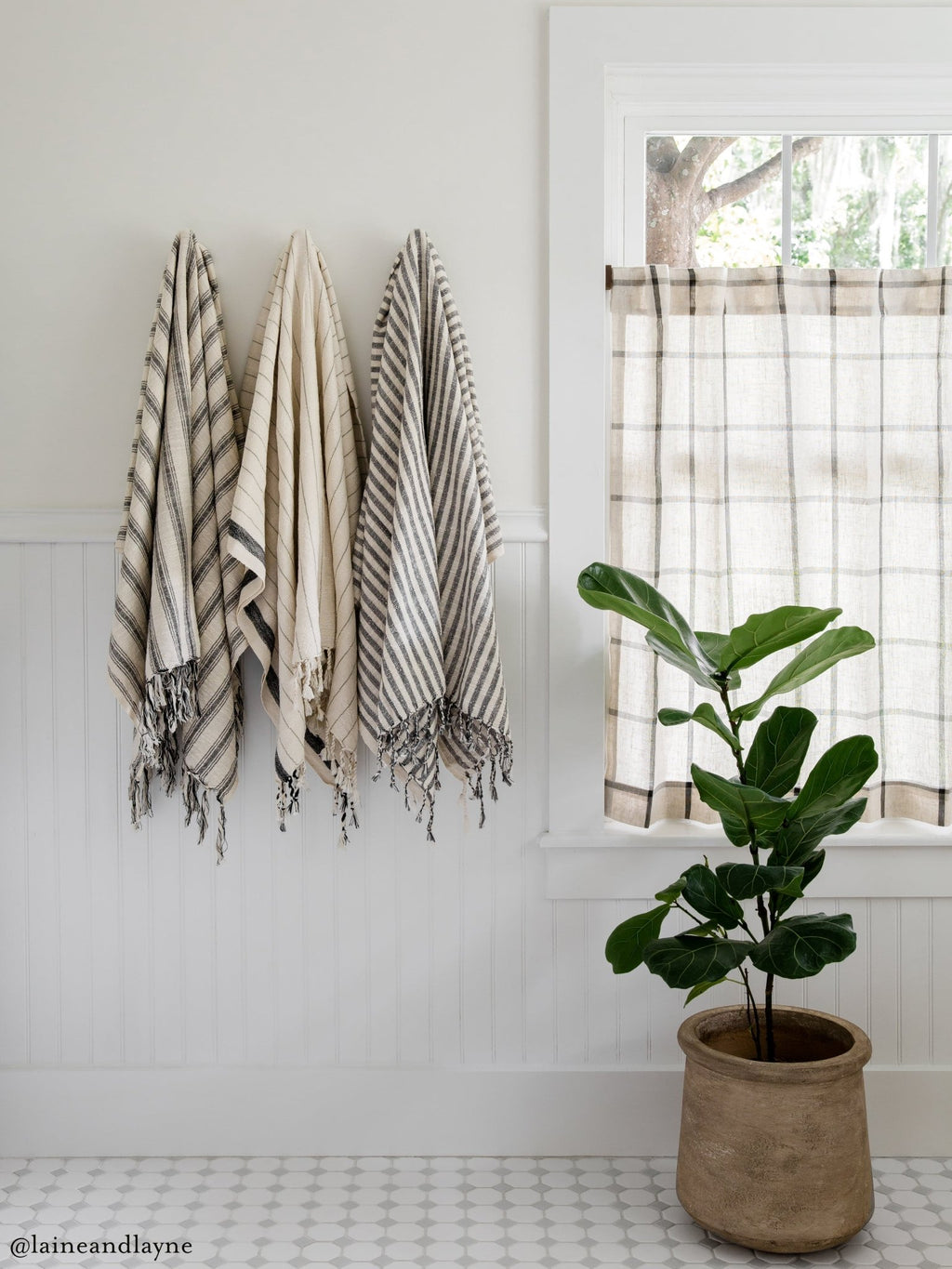 Eastern Woven Easter Woven Drama Santuklu Cotton Linen Towel - Spa Apparel
