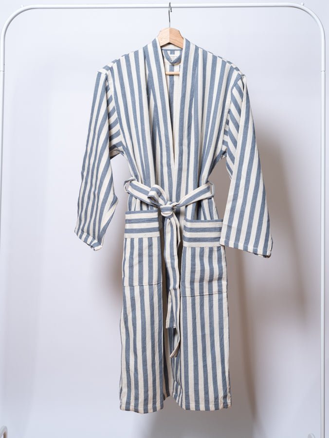 Eastern Woven Easter Woven Girit Blue Robe - Spa Apparel