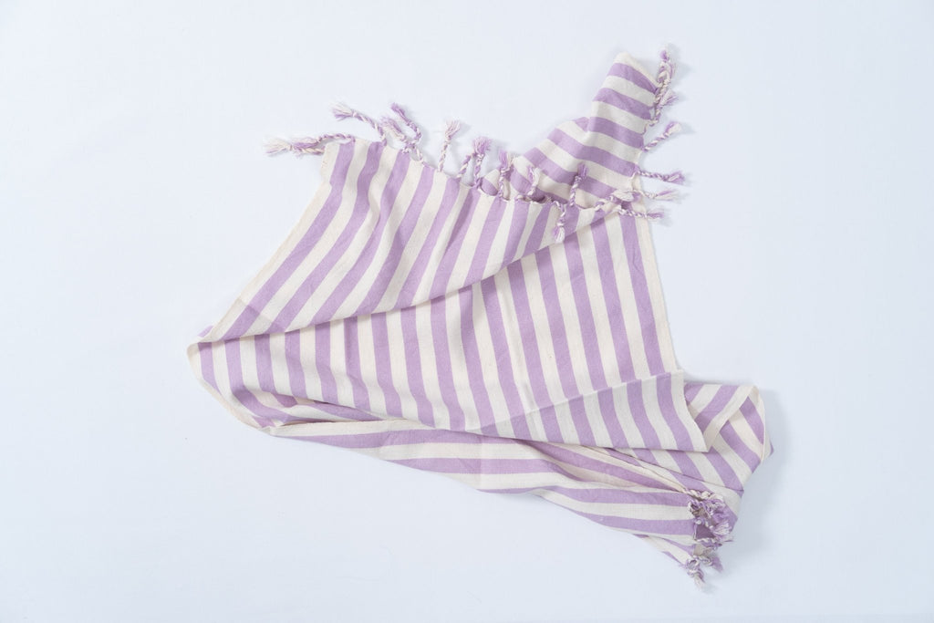 Eastern Woven Easter Woven Girit Lilac Cotton Linen Towel - Spa Apparel