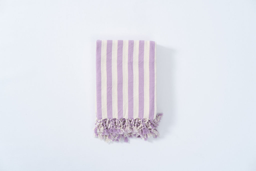 Eastern Woven Easter Woven Girit Lilac Cotton Linen Towel - Spa Apparel