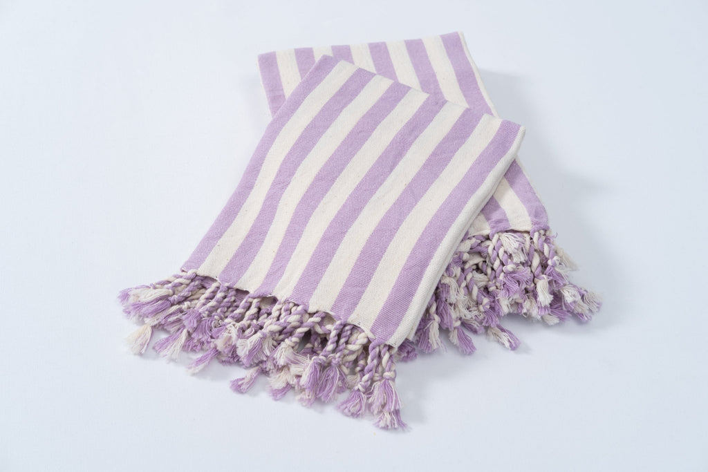 Eastern Woven Easter Woven Girit Lilac Cotton Linen Towel - Spa Apparel