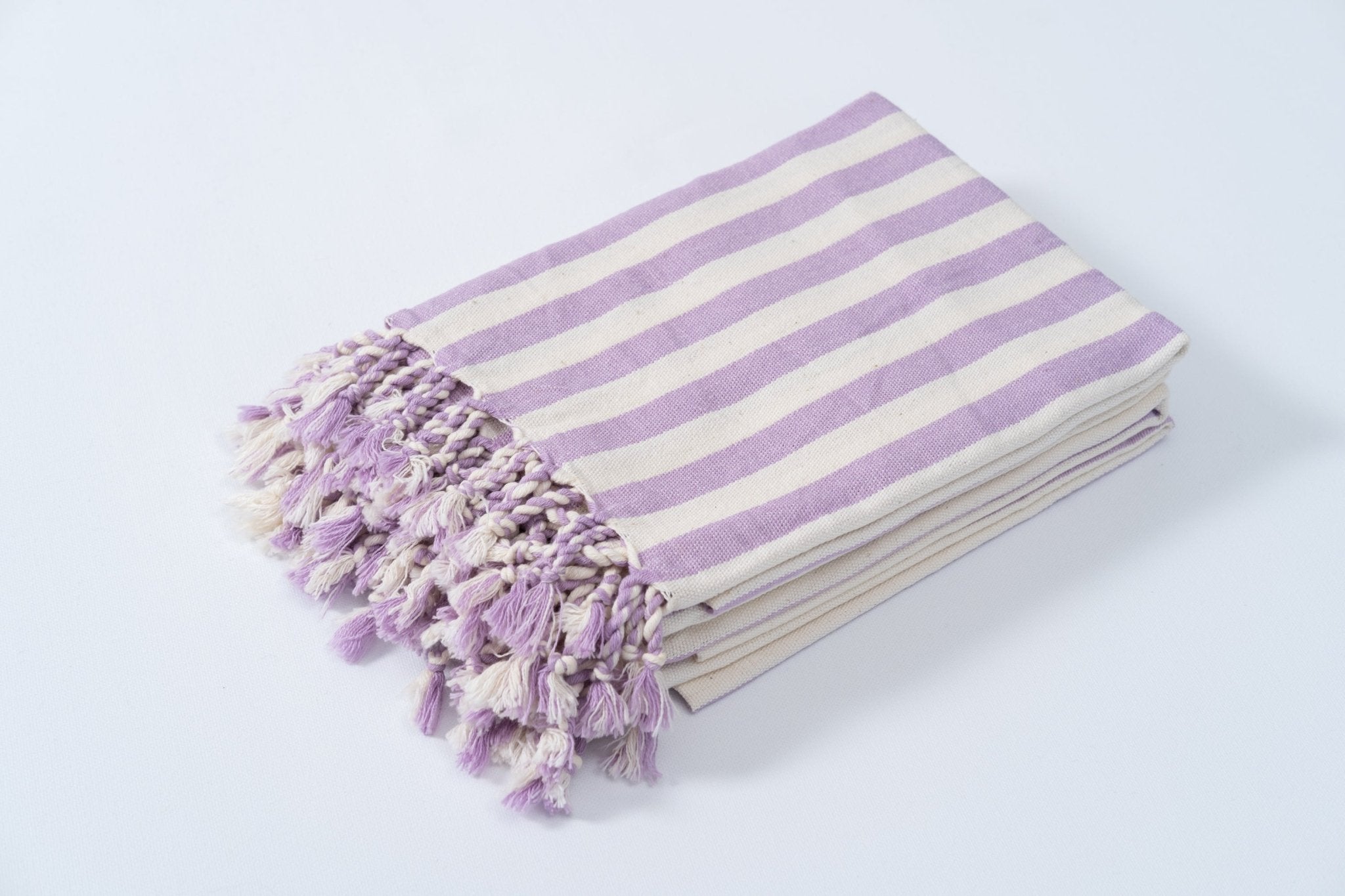 Eastern Woven Easter Woven Girit Lilac Cotton Linen Towel - Spa Apparel