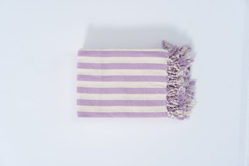 Eastern Woven Easter Woven Girit Lilac Cotton Linen Towel - Spa Apparel