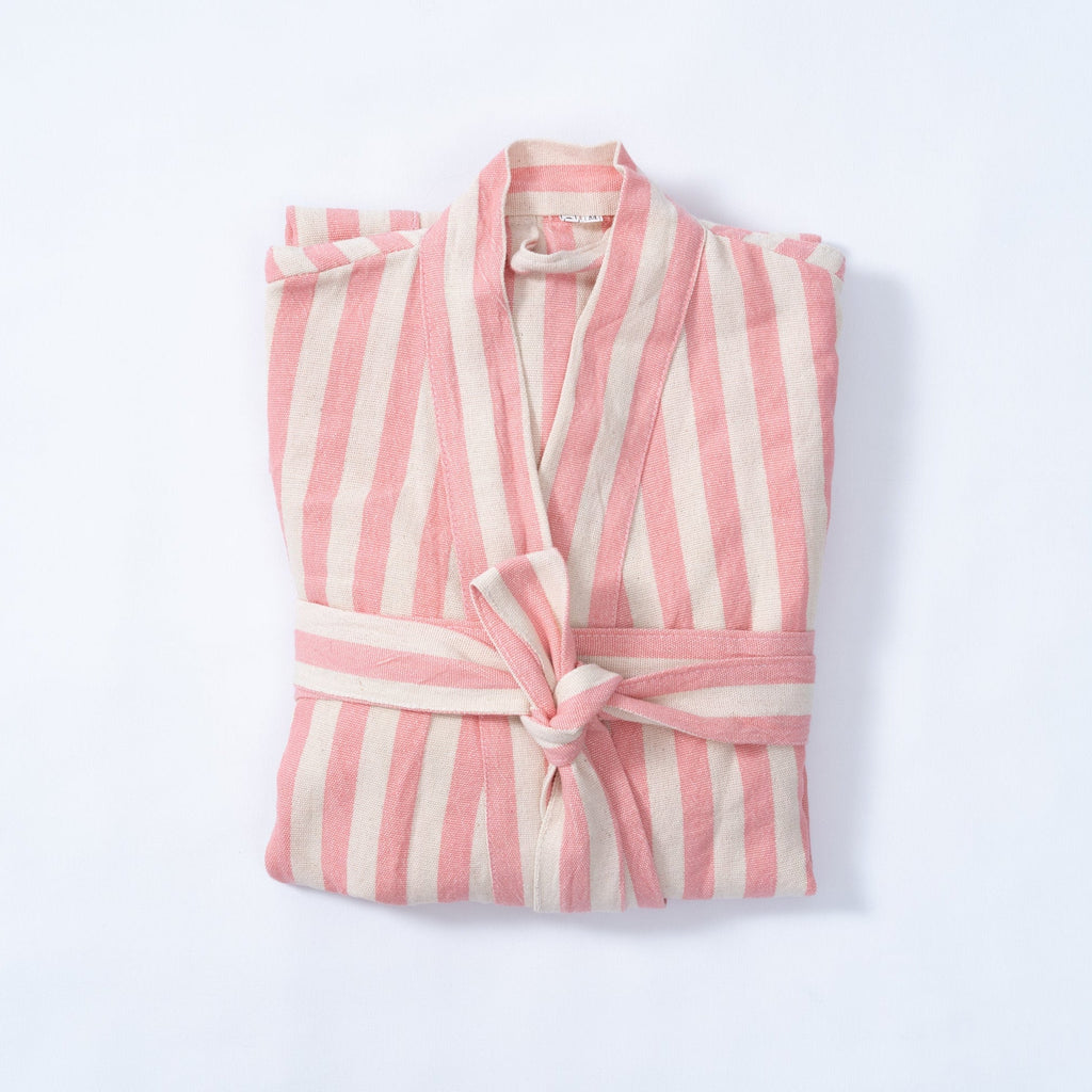 Eastern Woven Easter Woven Girit Pink Robe - Spa Apparel