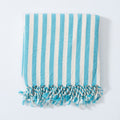 Eastern Woven Easter Woven Girit Turquoise Cotton Linen Towel - Spa Apparel