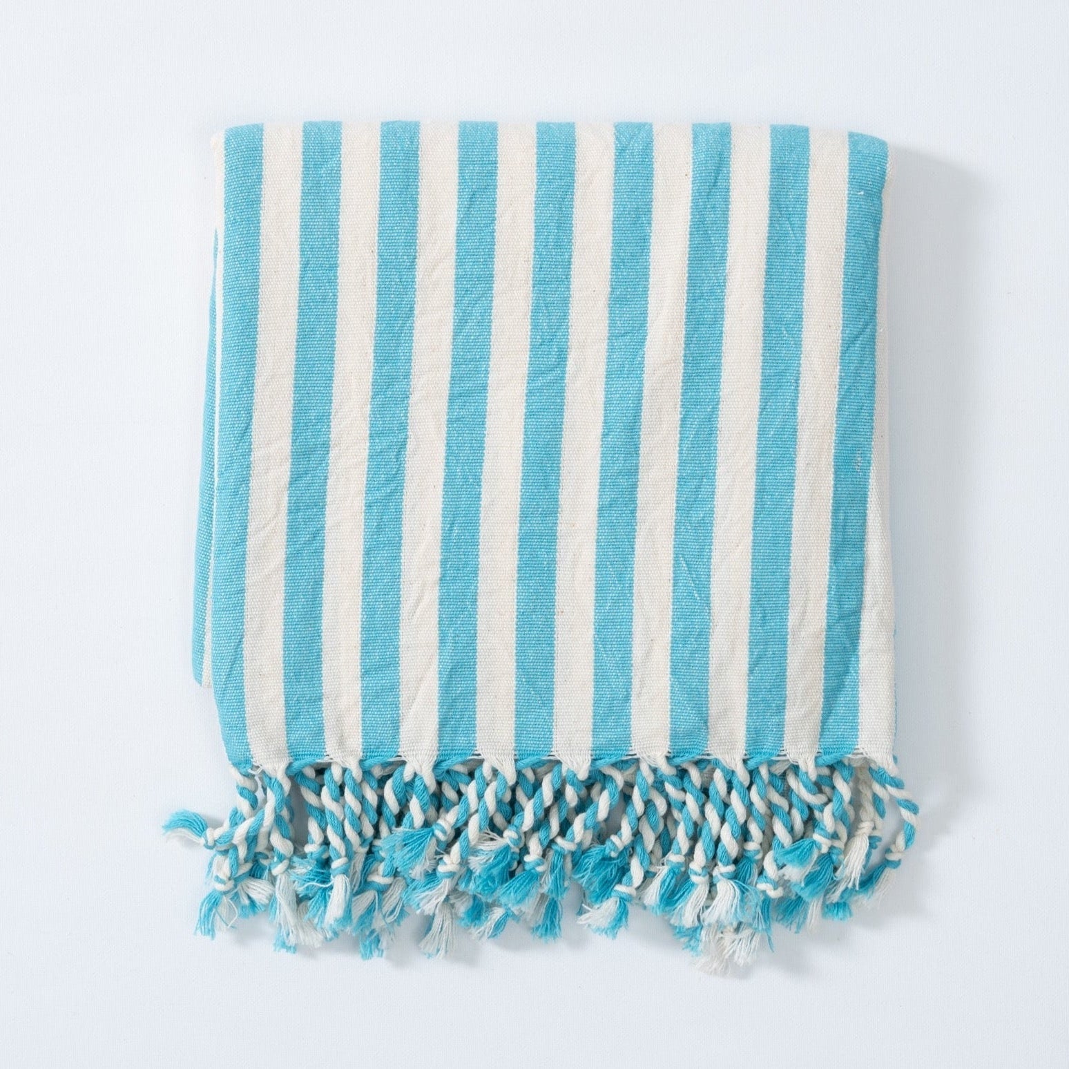 Eastern Woven Easter Woven Girit Turquoise Cotton Linen Towel - Spa Apparel