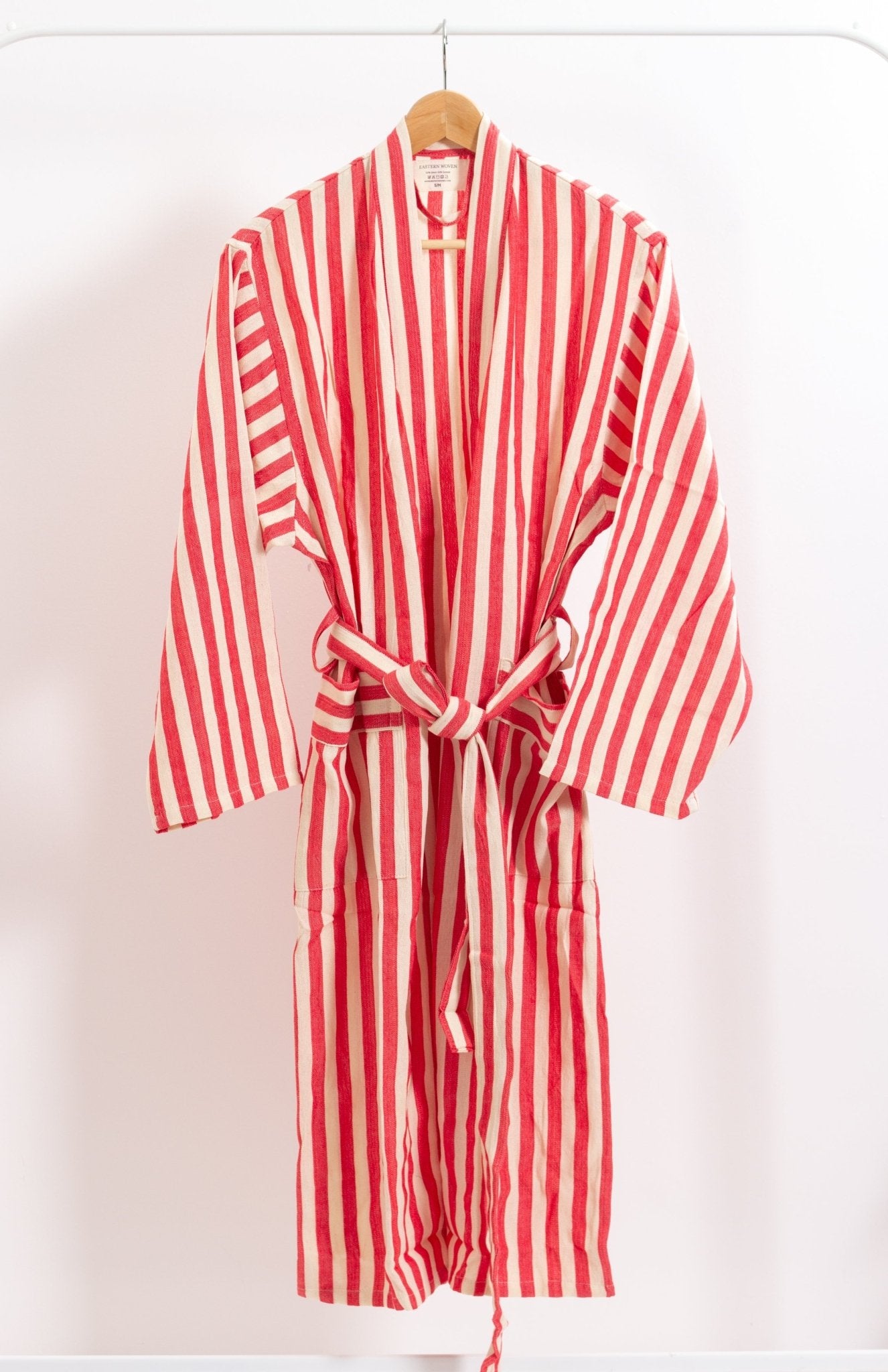 Eastern Woven Easter Woven Red Girit Robe - Spa Apparel