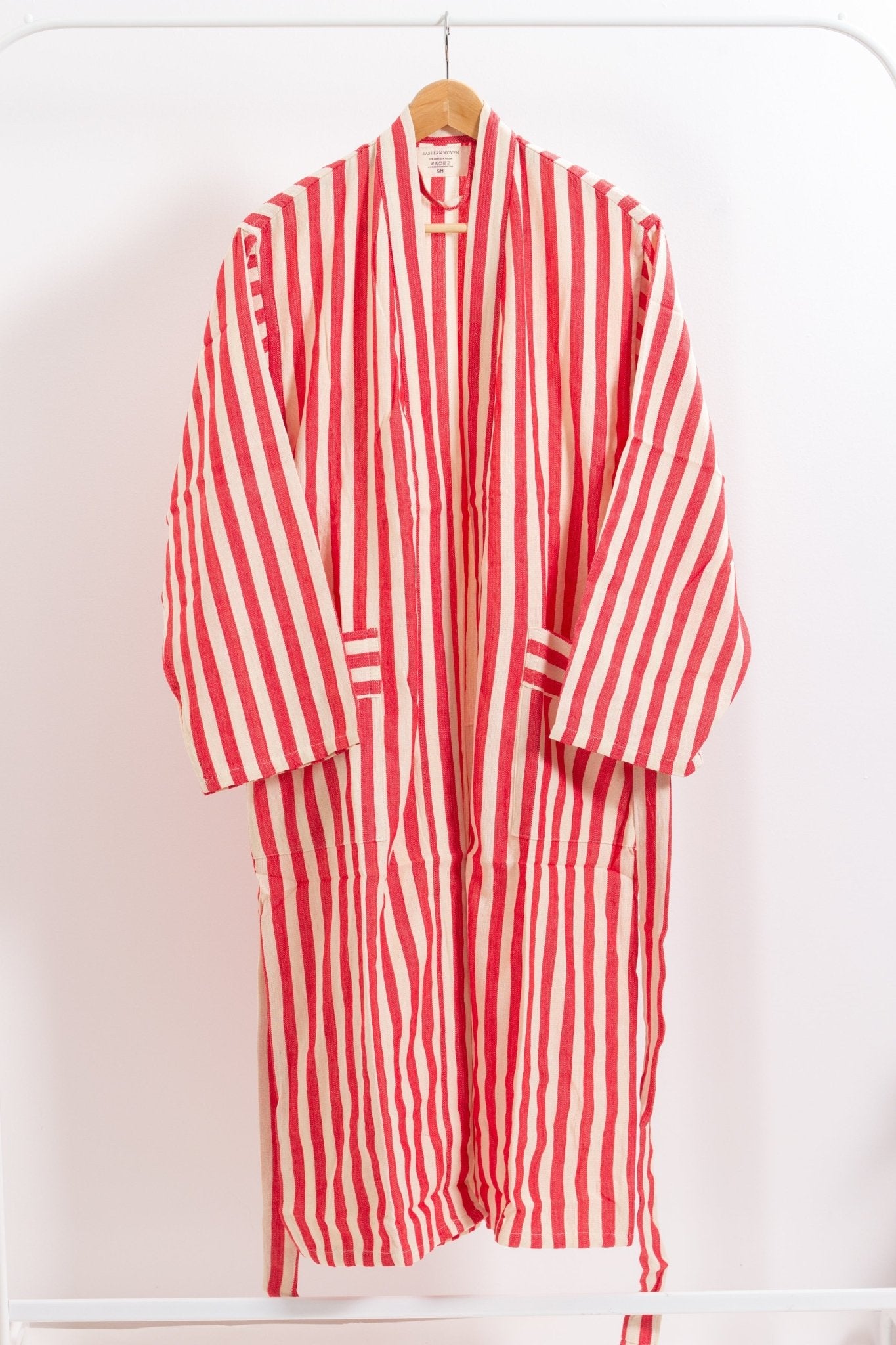 Eastern Woven Easter Woven Red Girit Robe - Spa Apparel