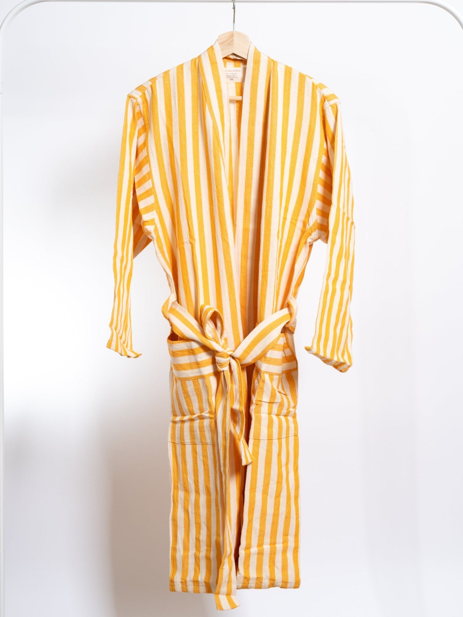 Eastern Woven Eastern Woven Girit Yellow Robe - Spa Apparel